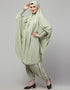 Dubai SMOKING AT SLEEVE JERSEY KHIMER WITH HAREM PANT Back View