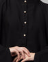 Islamic Two piece Black Color Butterfly Kaftan Back View