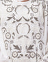 Arabic White matt Nida Golden Embroidery Abaya Additional Angles