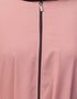 Modern Butterfly Kaftan with Self-Buttoned Cuffs and Open Front in Color Mauve Pink