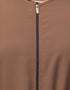 Modest Daily Abaya with Detachable Zipper In the Color Brown