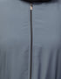 Arabic Basic Abaya with Zipper and Long Sleeves In the Color Grey