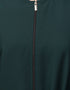 Trendy Basic Abaya with Front Zip for Everyday Comfort In the Color Green