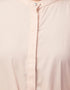 Trendy Basic abaya with front opening and hidden placket in the Shade Skin