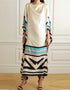 Beige Soft Satin Silk Kaftan