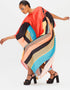Peach Fancy Soft Satin Silk Kaftan multi color kaftan