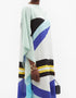 Blue Fancy Chelsea Georgette Kaftan Closure View
