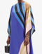 Blue Fancy Soft Satin Silk Kaftan