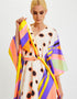 Multi Fancy Soft Satin Silk Kaftan Buy designer kaftan