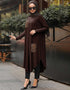Brown Latest Printed Kaftans Back View