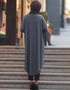 Grey Latest Printed Kaftans Closure View
