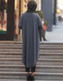 Grey Latest Printed Kaftans Closure View