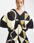 Black Latest Printed Maxi Dress Back View