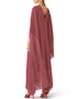 Salmon V-Neck Style Fringed Kaftans Buy pretty Kaftan