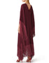 Wine V-Neck Style Fringed Kaftans buy casual kaftan