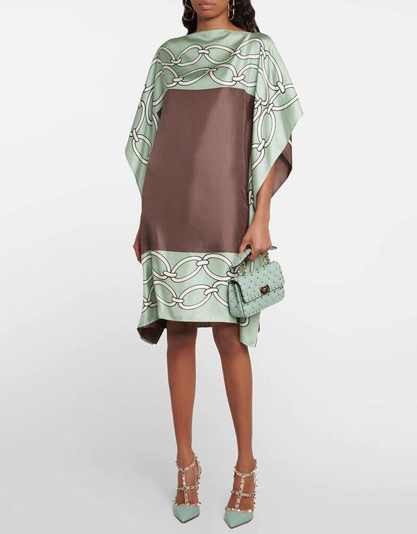 Grey Nickel Latest Printed Maxi Dress
