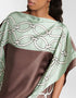 Grey Nickel Latest Printed Maxi Dress Back View