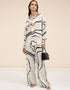 Black Latest Printed Oversize Shirt & Pant
