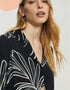 Black Latest Printed Oversize Shirt & Pant designer kaftan