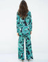 Greeny Blue Latest Heavy Designer Maxi Dress Closure View
