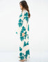 Deep Aqua Latest Heavy Designer Maxi Dress multi color kaftan Online