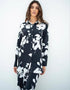 Black Latest Heavy Designer Maxi Dress Back View