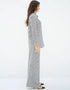 Black Latest Heavy Designer Maxi Dress Luxury Silk Kaftan