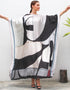 Foggy Grey Heavy Designer Digital Printed Maxi Style Dress Buy silk kaftan