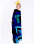 Curious Blue Heavy Designer Digital Printed Maxi Style Dress womens kaftan