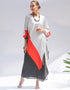 Lavender Grey Heavy Designer Digital Printed Maxi Style Dress