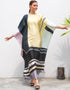Peach Yellow Heavy Designer Digital Printed Maxi Style Dress African Kaftans