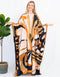 Light Orange Heavy Designer Digital Printed Maxi Style Dress