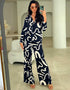 Designer Party Wear Readymade Co-Ords Set Black Korean Bsy Pant Shirt Close-up View