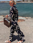 Designer Party Wear Readymade Co-Ords Set Black Korean Bsy Pant Shirt Side View