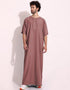 Rosy Brown Thobe Persian Cotton Blend Digital Printed Work