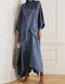 Mercury Grey Heavy Designer Heavy Maxi Dress