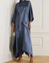 Mercury Grey Heavy Designer Heavy Maxi Dress