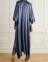 Mercury Grey Heavy Designer Heavy Maxi Dress Closure View