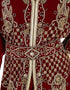 Latest Maroon Georgette Hand Zari Embroidery Kaftan
