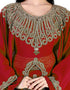 Beautiful Red Colored Georgette Heavy Farasha