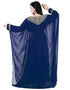 Traditional Blue Colored Georgette Heavy Farasha