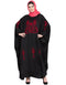 Modern Thread Embroidered Nida Kaftan Black