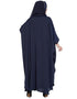 Women Thread Embroidered Nida Kaftan Blue
