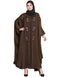 Muslimah Thread Embroidered Nida Kaftan Gold