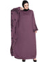 Dubai embroidered Butterfly SleeveParty Nida Abaya Purple Women Online shopping USA