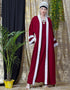 Dubai contrast band with inner Dubai Kaftan Red