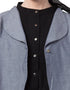 Arabic Extra contrast Jacket executive Abaya Blue