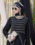 Women Hand embroidered Party Abaya Black