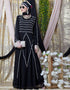 Women Hand embroidered Party Abaya Black