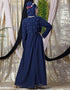 Muslimah Hand embroidered Party Abaya Navy